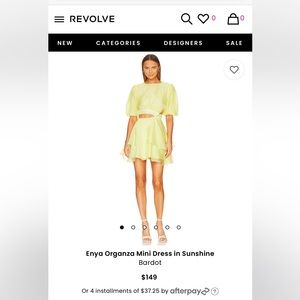 Bardot Maia Dress in Sunshine